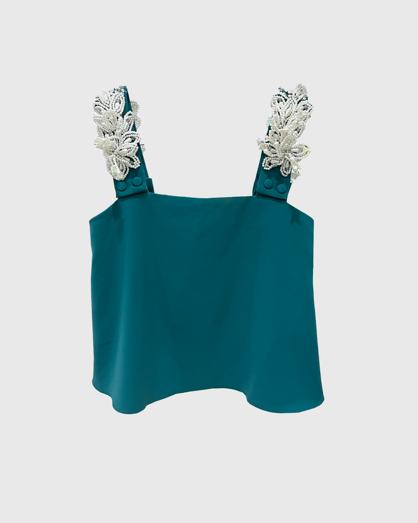 Tembleque Teal Top