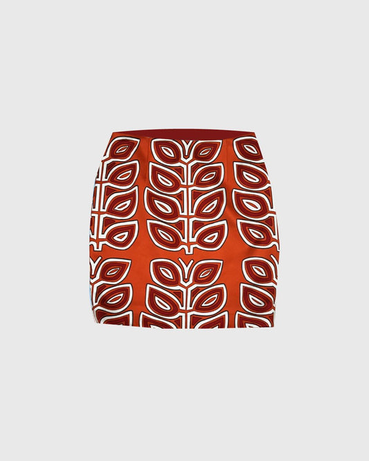 Orange Mola Skirt