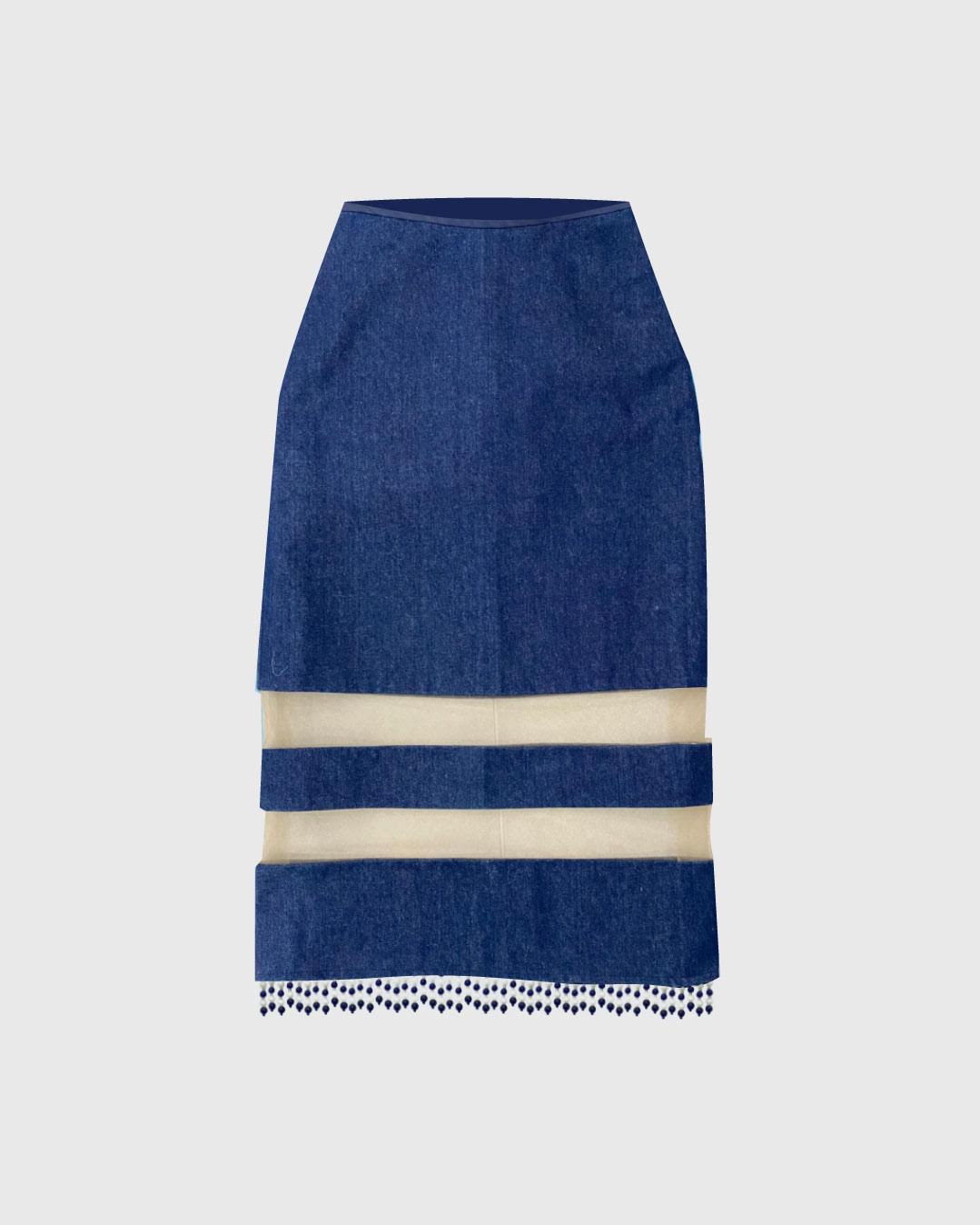 Jean Transparency Skirt