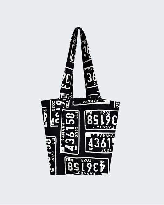 Panama Black and White Tote Bag